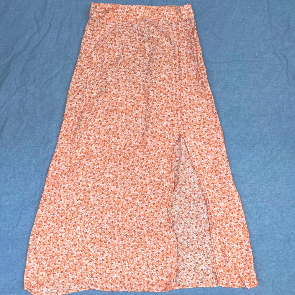 H&M Floral Midi Skirt
